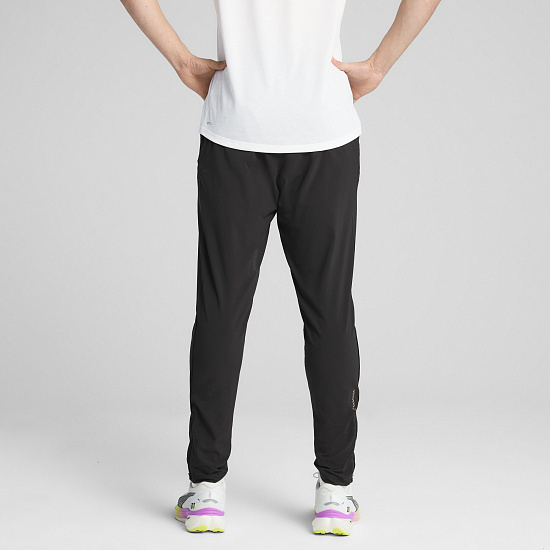 Брюки мужские Puma Run Velocity Tapered Black - Фото 6 большая