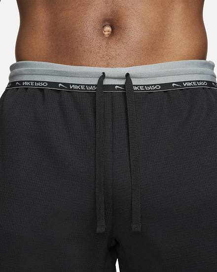Брюки мужские Nike Pro Therma-FIT Black - Фото 5 большая