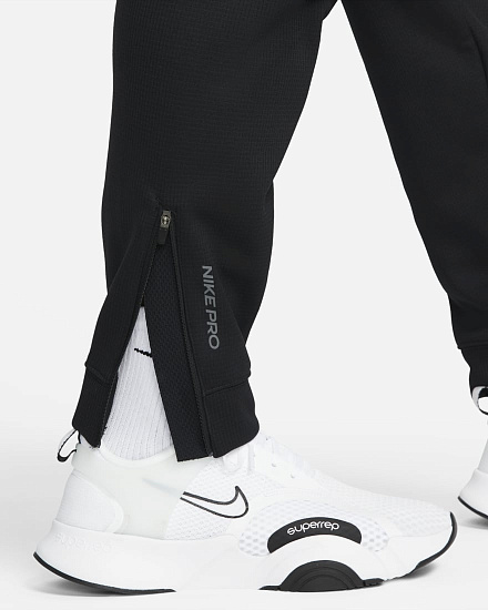 Брюки мужские Nike Pro Therma-FIT Black - Фото 6 большая