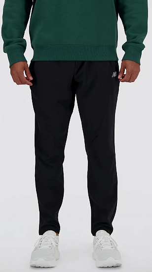 Брюки мужские New Balance AC Stretch Woven Black - Фото 4 большая
