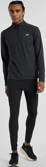 Тайтсы мужские New Balance NB Sleek Pocket Black - Фото 6 большая