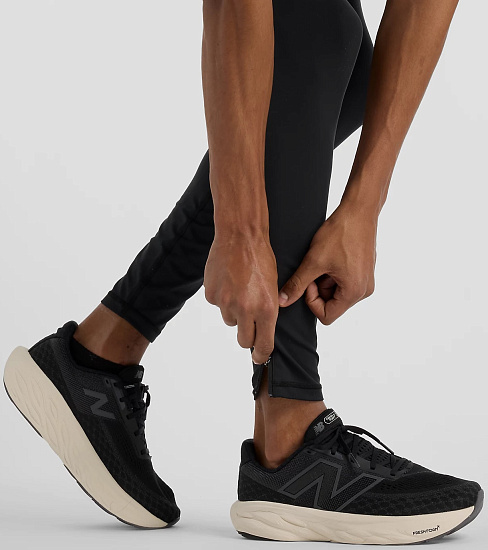 Тайтсы мужские New Balance NB Sleek Pocket Black - Фото 8 большая