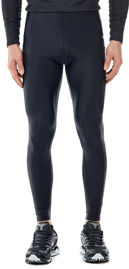 Тайтсы мужские Mizuno Impulse Core Long Черный - Фото 4 большая
