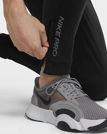 Брюки мужские Nike Pro Fleece Capra Black/Iron Grey - Фото 7 большая