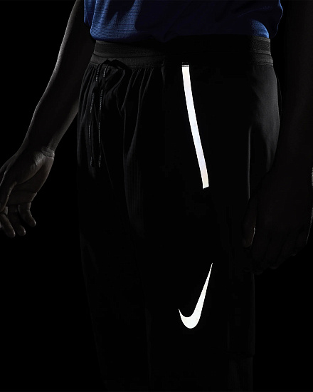 Брюки мужские Nike Shield Swift Rng Black/Reflect Black - Фото 10 большая