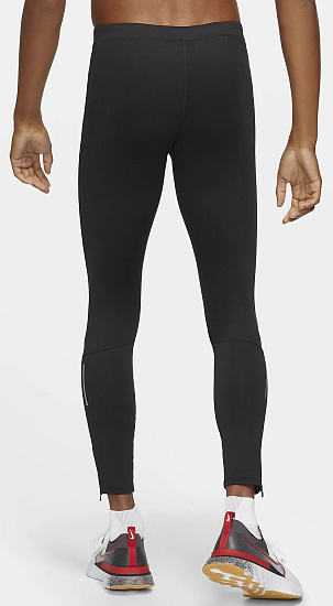 Тайтсы мужские Nike Dri-Fit Challenger Black/Reflective Silv - Фото 4 большая