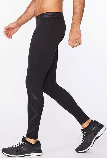 Тайтсы мужские 2XU Ignition Comp Black - Фото 2 большая
