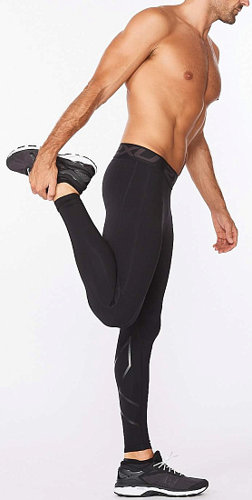 Тайтсы мужские 2XU Ignition Comp Black - Фото 5 большая
