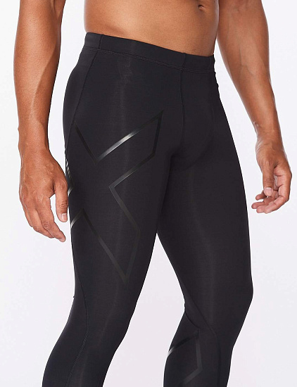 Тайтсы мужские 2XU Core Compression Black - Фото 7 большая