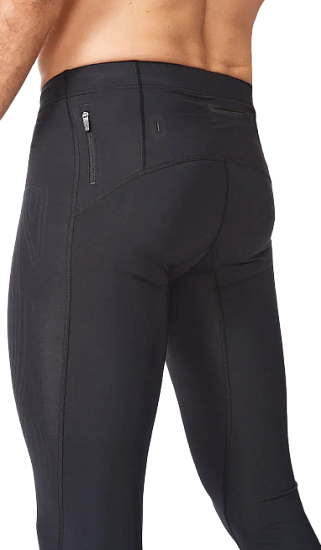 Тайтсы мужские 2XU Light Speed Compression Black/Silver Sage Reflective - Фото 5 большая