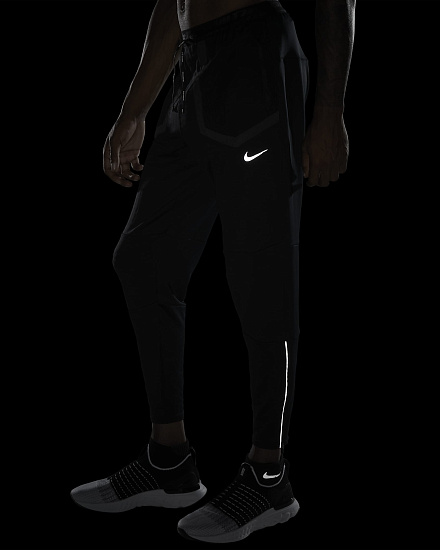 Брюки мужские Nike Phenom Elite Wild Run Black/Dark Smoke Grey - Фото 2 большая