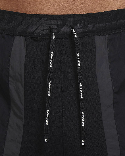 Брюки мужские Nike Phenom Elite Wild Run Black/Dark Smoke Grey - Фото 5 большая