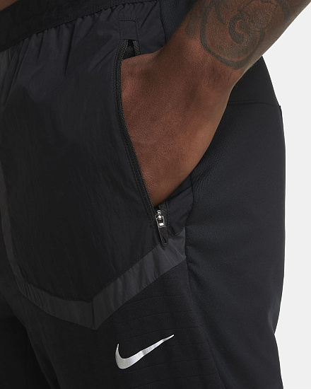 Брюки мужские Nike Phenom Elite Wild Run Black/Dark Smoke Grey - Фото 6 большая