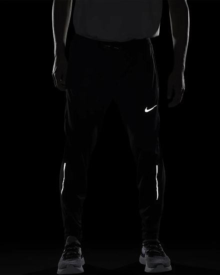Брюки мужские Nike Shield Phenom Elite Black/Reflective Silv - Фото 10 большая