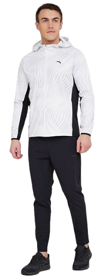 Брюки мужские Anta Woven Track Basic Black - Фото 3 большая