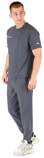 Брюки мужские Anta A-Cool Candle Ash Grey - Фото 6 большая