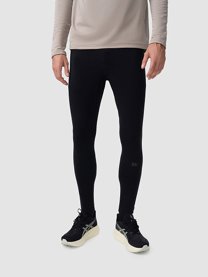 Тайтсы мужские GRI Винд Чёрный - Фото 4 большая