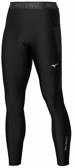Тайтсы мужские Mizuno BG3000 Long Black - Фото 1 большая