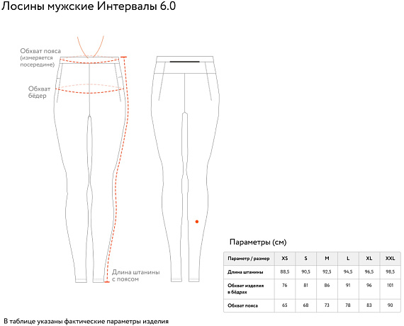Тайтсы мужские GRI Интервалы 6.0 Черный - Фото 13 большая