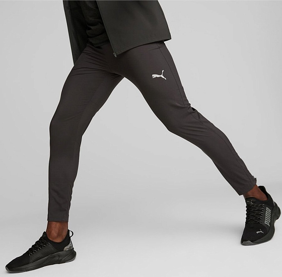 Брюки мужские Puma Run Favorite Black - Фото 2 большая