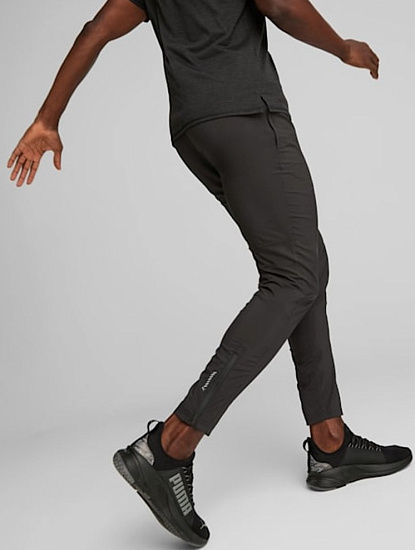 Брюки мужские Puma Run Favorite Black - Фото 3 большая