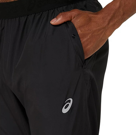 Брюки мужские ASICS Road Performance Black - Фото 2 большая