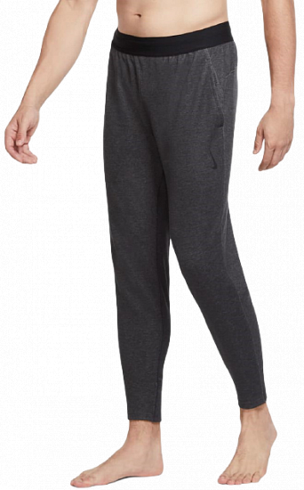 Брюки мужские Nike Yoga Black/Heather/Black - Фото 1 большая