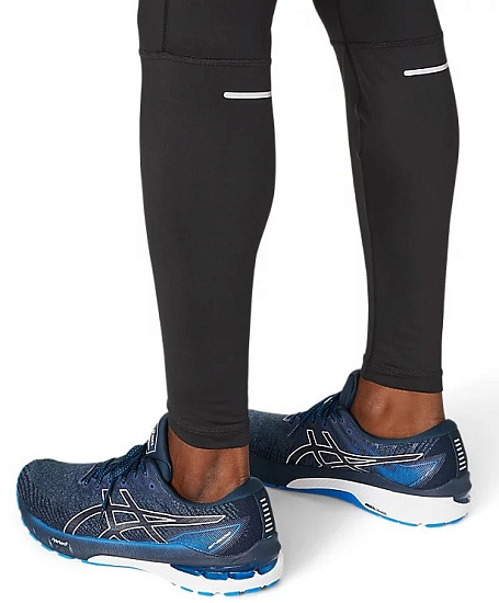Тайтсы мужские ASICS Icon Black/Electric Blue - Фото 6 большая