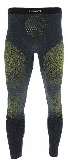 Тайтсы мужские UYN Running Exceleration Black/Yellow Fluo - Фото 1 большая