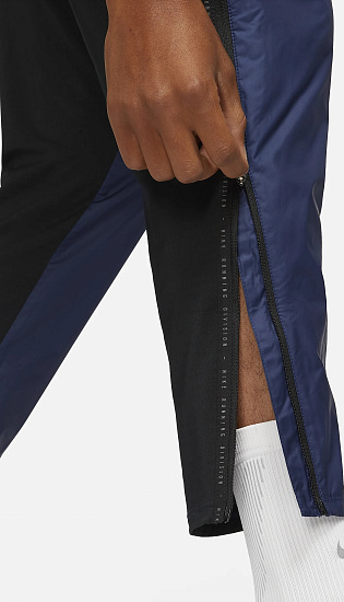 Брюки мужские Nike Phenom Elite Shield Run Division Midnight Navy/Black - Фото 7 большая