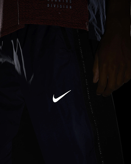 Брюки мужские Nike Phenom Elite Shield Run Division Midnight Navy/Black - Фото 9 большая