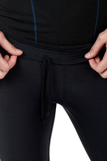 Брюки мужские Loffler Running Black/Lime - Фото 6 большая