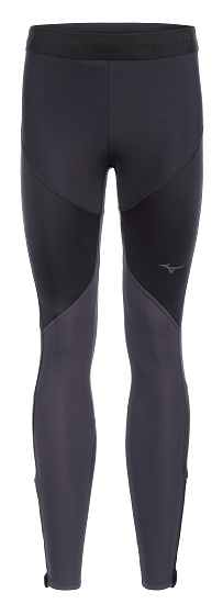 Тайтсы мужские Mizuno Tech Thermal Charge L Black/Odyssey Gray - Фото 1 большая