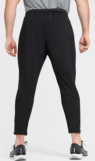 Брюки мужские Nike Phenom Elite Knit Pant Black/Black/Reflective Silv - Фото 5 большая