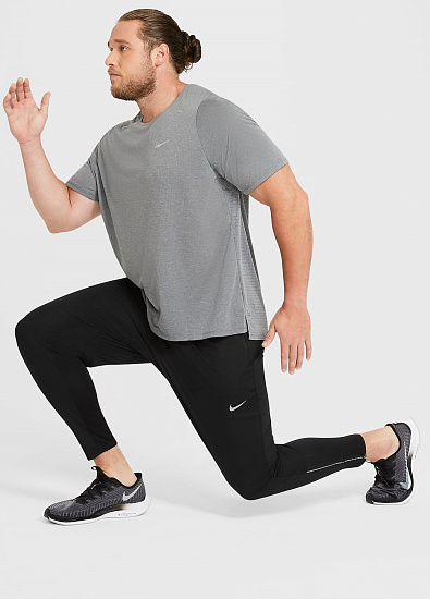 Брюки мужские Nike Phenom Elite Knit Pant Black/Black/Reflective Silv - Фото 6 большая