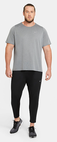 Брюки мужские Nike Phenom Elite Knit Pant Black/Black/Reflective Silv - Фото 7 большая