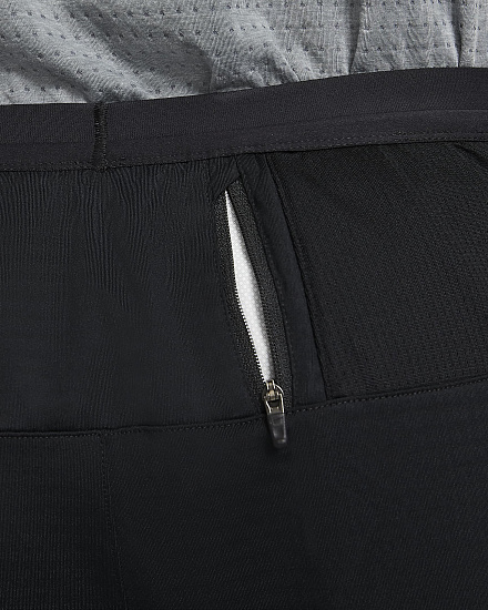 Брюки мужские Nike Phenom Elite Knit Pant Black/Black/Reflective Silv - Фото 10 большая