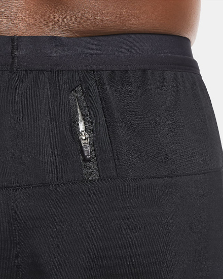 Брюки мужские Nike Phenom Elite Knit Pant Black/Black/Reflective Silv - Фото 17 большая