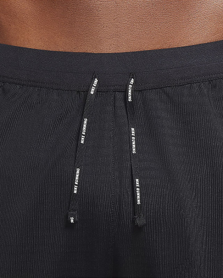 Брюки мужские Nike Phenom Elite Knit Pant Black/Black/Reflective Silv - Фото 18 большая