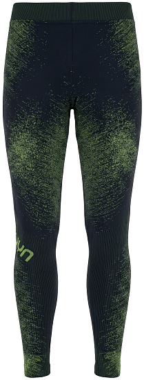 Тайтсы мужские UYN Running Exceleration Long Black/Yellow Fluo - Фото 1 большая