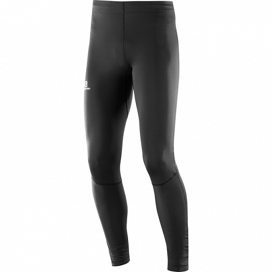 Тайтсы мужские Salomon Agile Long Black - Фото 1 большая