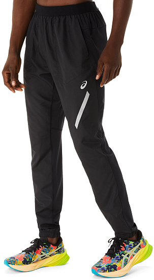 Брюки мужские ASICS Lite-Show Black - Фото 4 большая