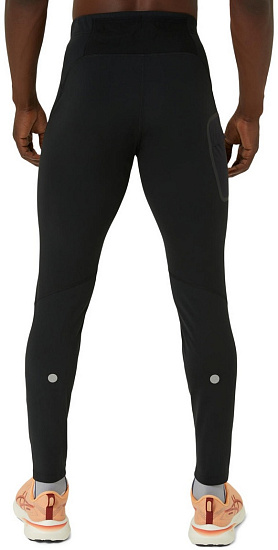 Тайтсы мужские ASICS Road Winter Run Black - Фото 2 большая