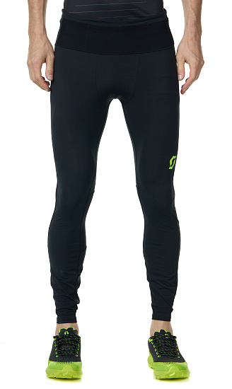 Тайтсы мужские Scott Full Tight RC Run Black/Yellow - Фото 3 большая
