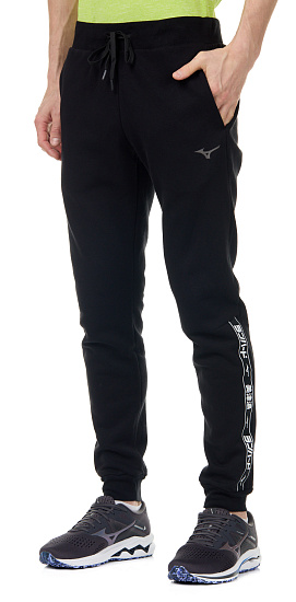 Брюки мужские Mizuno Katakana Sweat черный - Фото 3 большая
