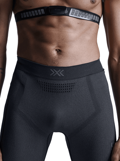 Тайтсы мужские X-Bionic Xceed Run Long X Black/Rhino Grey - Фото 4 большая