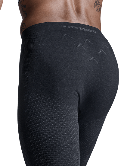 Тайтсы мужские X-Bionic Xceed Run Long X Black/Rhino Grey - Фото 7 большая