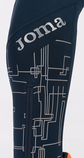 Тайтсы мужские Joma Elite 8 Navy Blue - Фото 5 большая