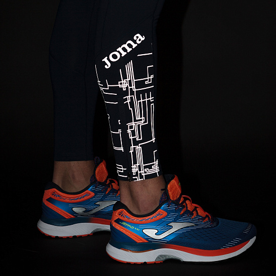Тайтсы мужские Joma Elite 8 Navy Blue - Фото 6 большая