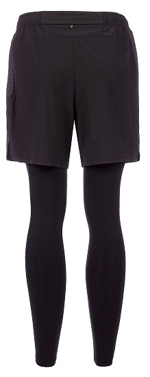 Тайтсы мужские Anta Running 2in1 Black - Фото 2 большая